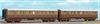 Acme 55165 - FS Set di due carrozze Bz 44000 cassa in legno treno 