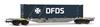 Rivarossi HR6704 - HUPAC Carro intermodale Tipo Sgnss con container DFDS