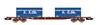 Jouef HJ6259 - SNCF Carro portacontainer a 4 assi S70