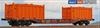 Acme 40431 - Carro intermodale Tipo Sgns TOUAX con due container bulk DP