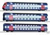 Tillig 70066 - FFS AG / Züricher Verkehrsverbund ZVV Set convoglio a due piani