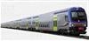 Vitrains 1094L - Set 3 carr. due piani nuova livrea Trenitalia illuminate FS